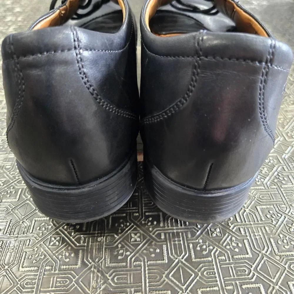 🐢 Clarks Men's Black Whiddon Cap Toe Oxford Size 10.5.